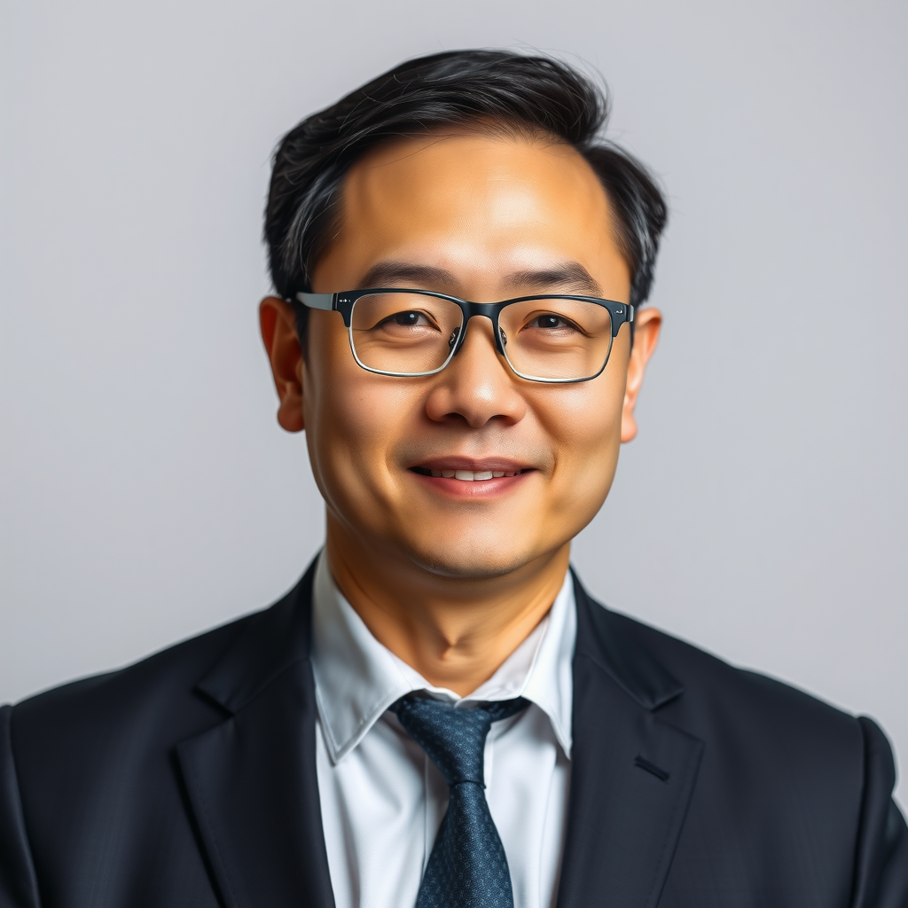Professional headshot of David Chen, Chief Financial Officer, wearing business suit and glasses, with a professional demeanor, against a neutral background