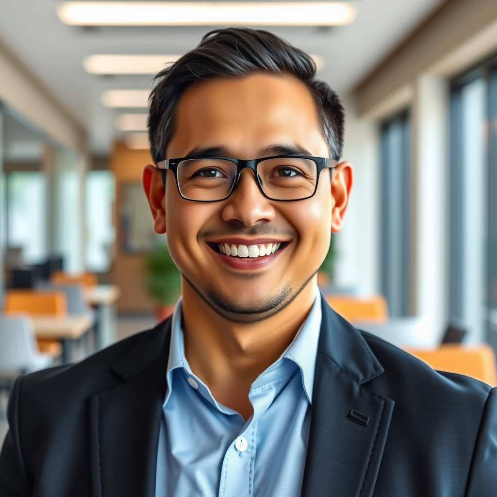 Professional headshot of James Martinez, Digital Services Platform Manager at Sunward, displaying a friendly demeanor in business casual attire with modern office background
