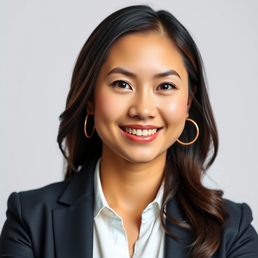 Professional headshot of Rachel Kim, Client Onboarding Manager at Sunward, presenting a welcoming smile in professional business attire with soft lighting